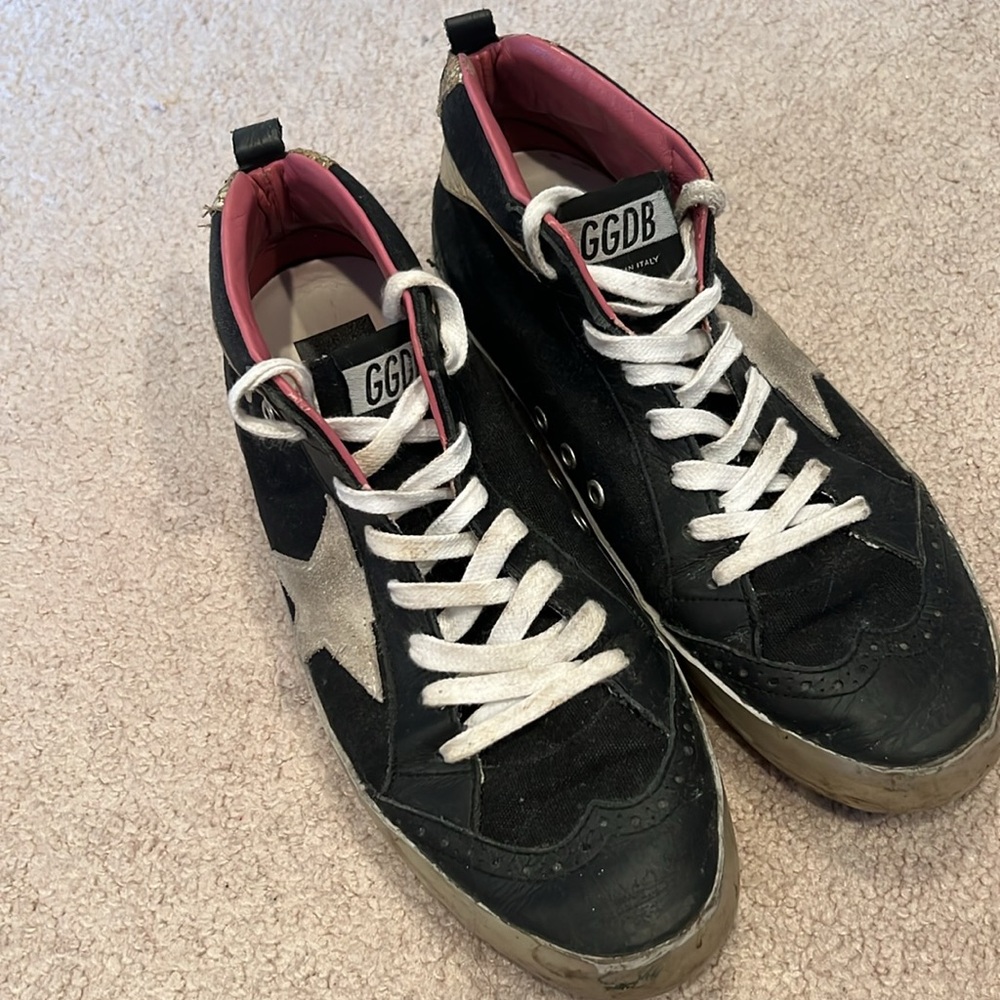 Golden Goose black mid stars - Picture 2 of 8